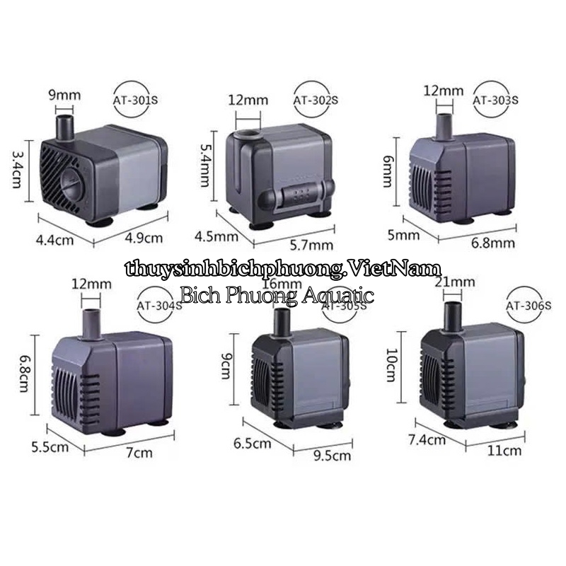 ATMAN AT - 301S | 302S | 303S | 304S | 305S | 306S - MÁY BƠM HỒ CÁ THỦY SINH