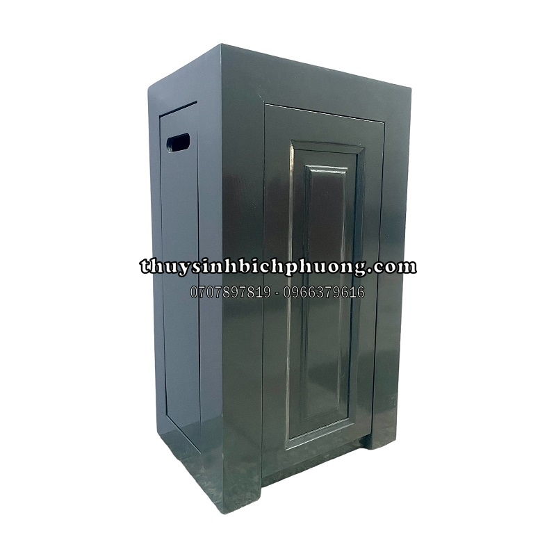 CHÂN TỦ GỖ SỒI TỰ NHIÊN MÀU XÁM LÔNG CHUỘT ADA - AQUARIUM WOOD CABINET