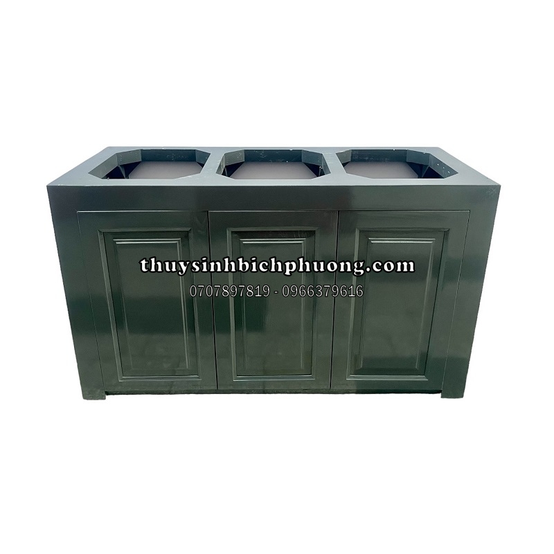CHÂN TỦ GỖ SỒI TỰ NHIÊN MÀU XÁM LÔNG CHUỘT ADA - AQUARIUM WOOD CABINET
