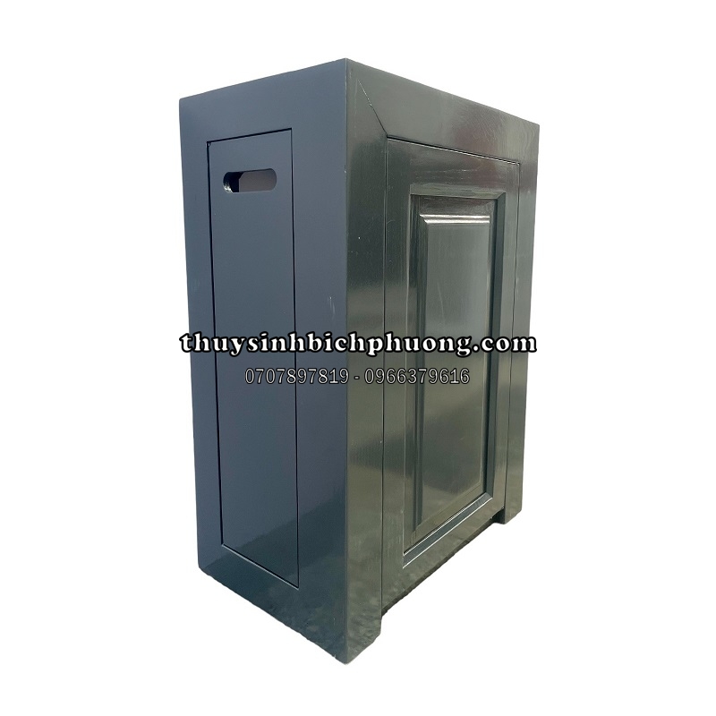 CHÂN TỦ GỖ SỒI TỰ NHIÊN MÀU XÁM LÔNG CHUỘT ADA - AQUARIUM WOOD CABINET