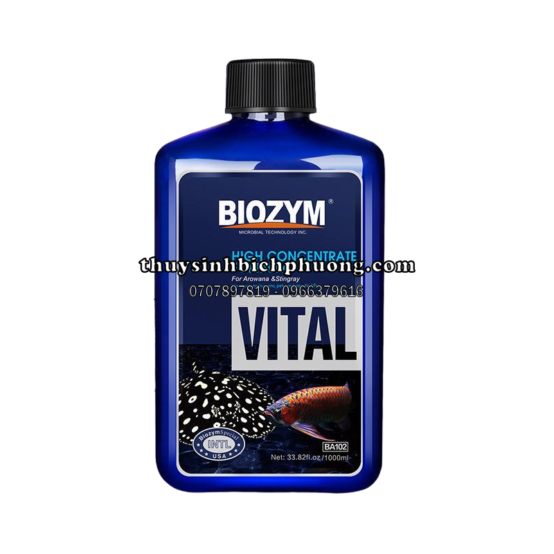 BIOZYM VITAL - VITAMIN CHO CÁ RỒNG, CÁ ĐUỐI VÀ CÁC DÒNG CÁ CẢNH