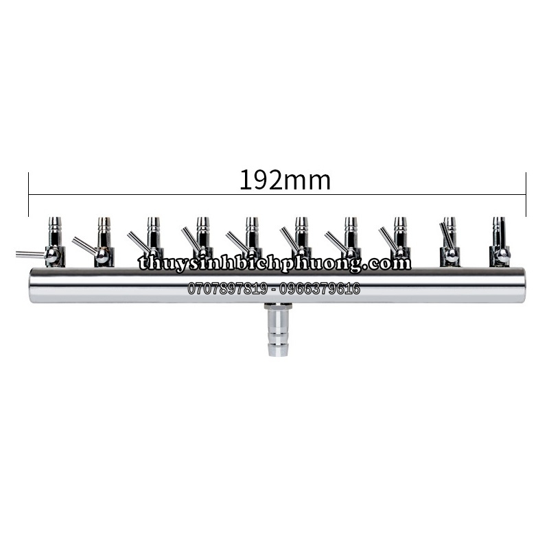 VAN CHIA OXY INOX CÓ KHÓA ĐIỀU TIẾT OXY PHI 8 - VAN CHIA 2, 4, 6, 8, 10, 12