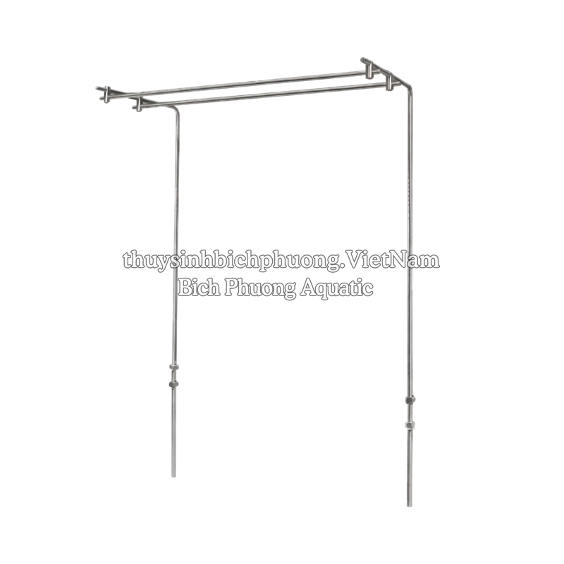 CHÂN TREO / GIÁ TREO ĐÈN ĐÔI INOX MAD M2 CHO HỒ THỦY SINH 60 - 90 - 120 - 150CM