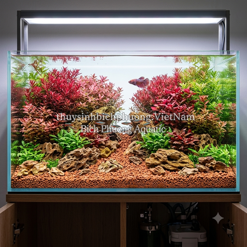 NỀN GỐM VI SINH ĐỎ - RED BIO CERAMIC SUBSTRATE