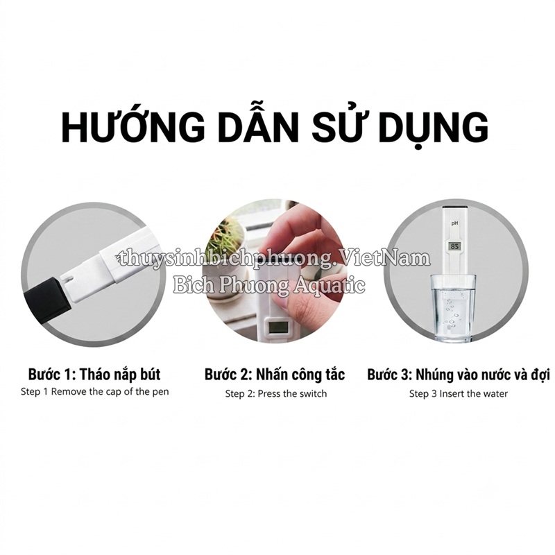 BÚT ĐO PH NƯỚC ATC THẾ HỆ MỚI (MÀU TRẮNG ĐEN) – THIẾT KẾ NÂNG CẤP, ĐO SIÊU NHANH, CHÍNH XÁC VƯỢT TRỘI
