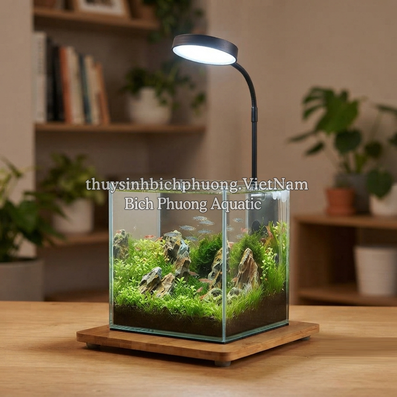 ĐÈN LED BIAOSE ĐẾ GỖ TRE DIMMER (CHIP LED OSRAM)