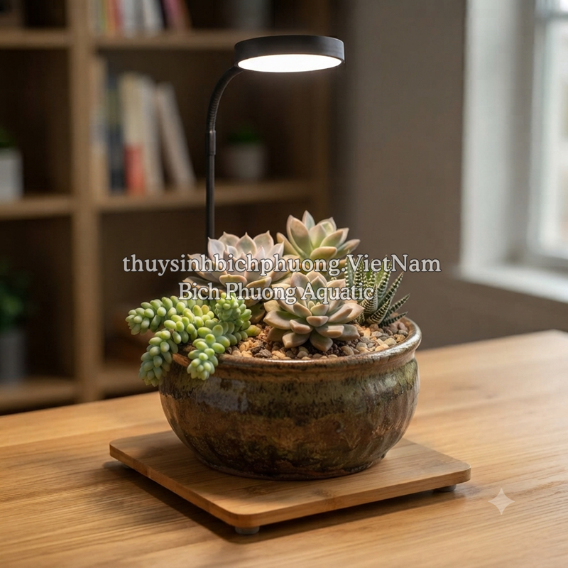 ĐÈN LED BIAOSE ĐẾ GỖ TRE DIMMER (CHIP LED OSRAM)