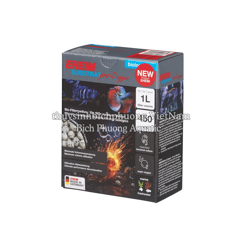 EHEIM SUBSTRAT Pro + Oxygen (NEW) - VẬT LIỆU LỌC NƯỚC CAO CẤP