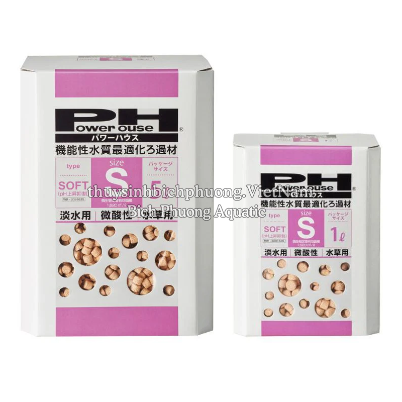 POWER HOUSE SOFT TYPE SIZE S - VẬT LIỆU LỌC GIẢM pH CAO CẤP