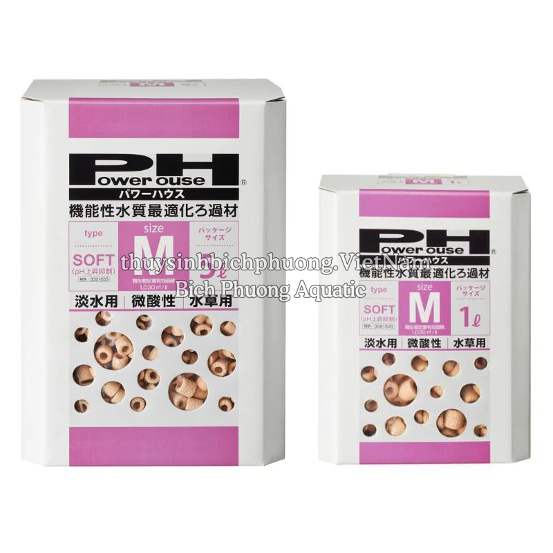 POWER HOUSE SOFT TYPE SIZE M - VẬT LIỆU LỌC GIẢM pH CAO CẤP