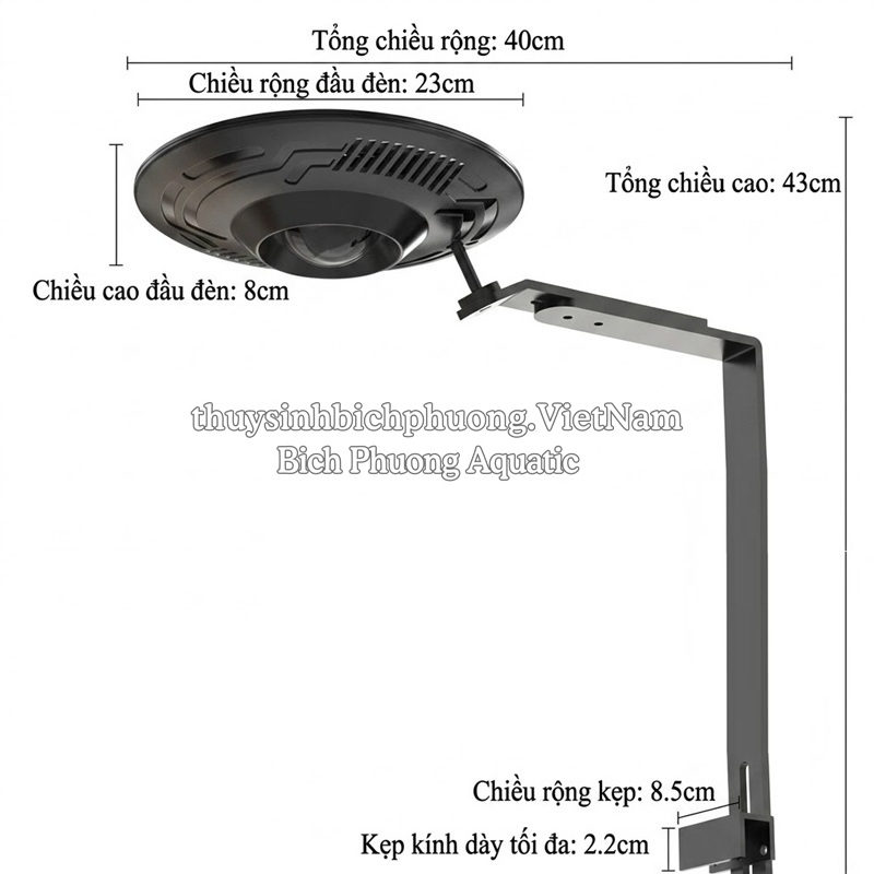 ĐÈN UFO LANGZU 90W WRGB (APP)