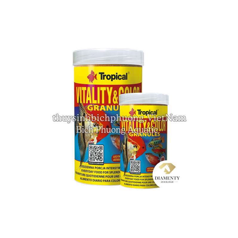 VITALITY & COLOR GRANULES – THỨC ĂN HẠT TĂNG MÀU & TĂNG TRƯỞNG CHO CÁ CẢNH