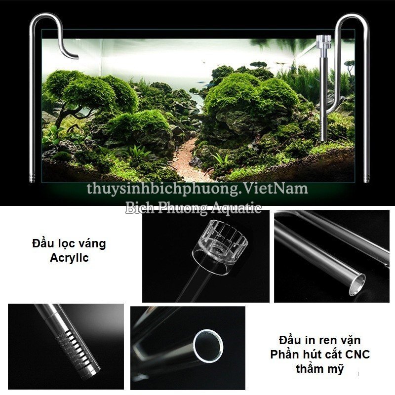 IN OUT INOX OUT XOAY MUFAN CÓ LỌC VÁNG