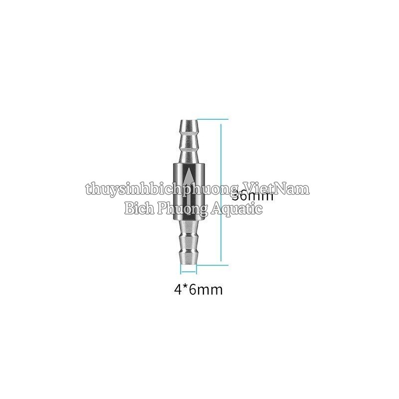 VAN 1 CHIỀU CO2 INOX AQUAPRO CAO CẤP