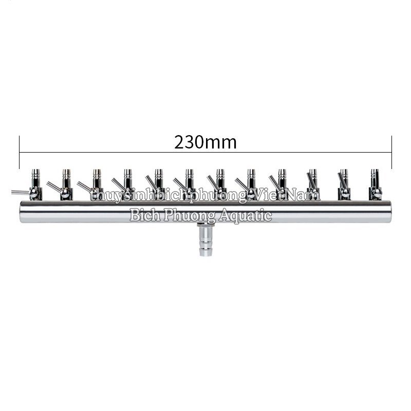 VAN CHIA OXY INOX CÓ KHÓA ĐIỀU TIẾT OXY PHI 8 - VAN CHIA 2, 4, 6, 8, 10, 12