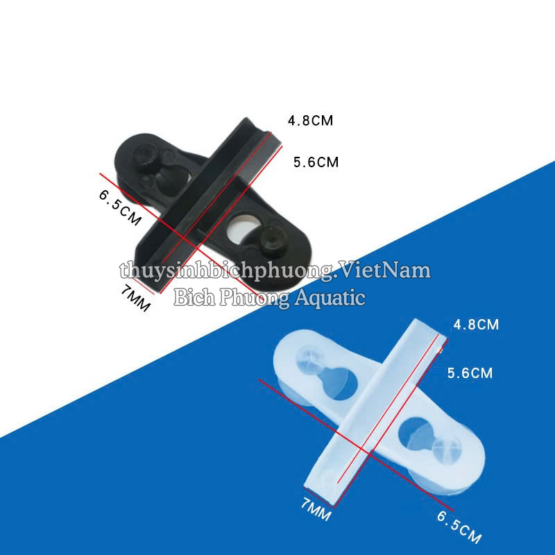 KẸP HÍT KÍNH GIỮ TẤM LƯỚI NHỰA LÀM VÁCH NGĂN