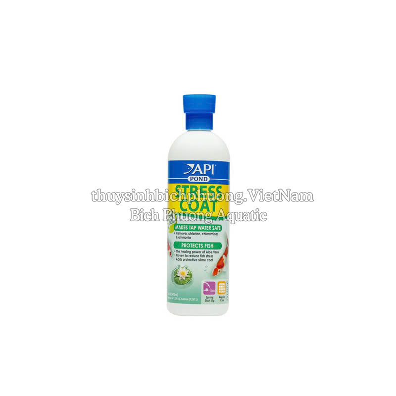API POND STRESS COAT - GIẢM STRESS, GIÚP CÁ SUNG, ĂN MẠNH