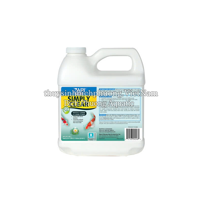 API POND SIMPLY CLEAR - VI SINH XỬ LÝ ĐÁY, LÀM TRONG NƯỚC CẤP TỐC