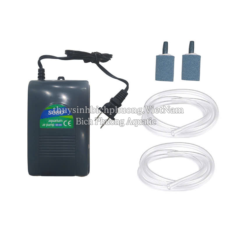 SOBO SB-108 | 248 | 348 | 648 – MÁY BƠM SỦI TẠO OXY CHO HỒ CÁ THỦY SINH (TẶNG DÂY + SỦI)