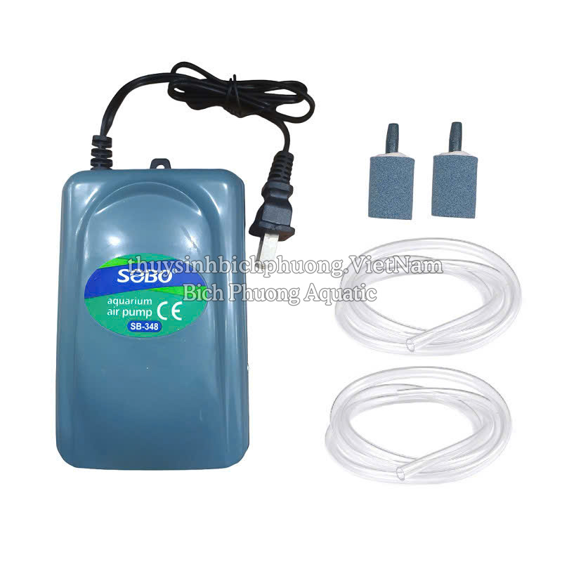 SOBO SB-108 | 248 | 348 | 648 – MÁY BƠM SỦI TẠO OXY CHO HỒ CÁ THỦY SINH (TẶNG DÂY + SỦI)