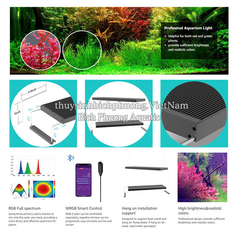 ĐÈN LED CHIHIROS WRGB 2 30|45|60|90|120CM  CAO CẤP