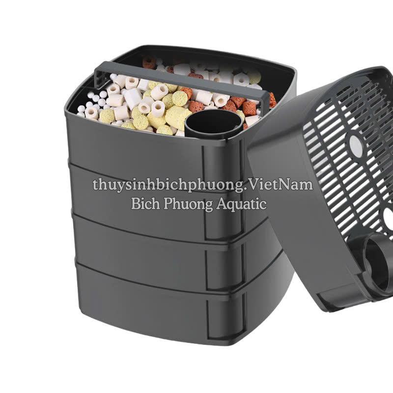 LỌC THÙNG SUNSUN XIAOLI XWA 5 KHAY LỌC TÍCH HỢP VAN XẢ ĐÁY VÀ LỌC VÁNG