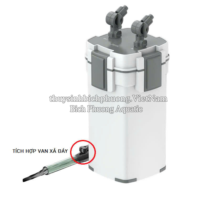 LỌC THÙNG SUNSUN XIAOLI XWA 5 KHAY LỌC TÍCH HỢP VAN XẢ ĐÁY VÀ LỌC VÁNG