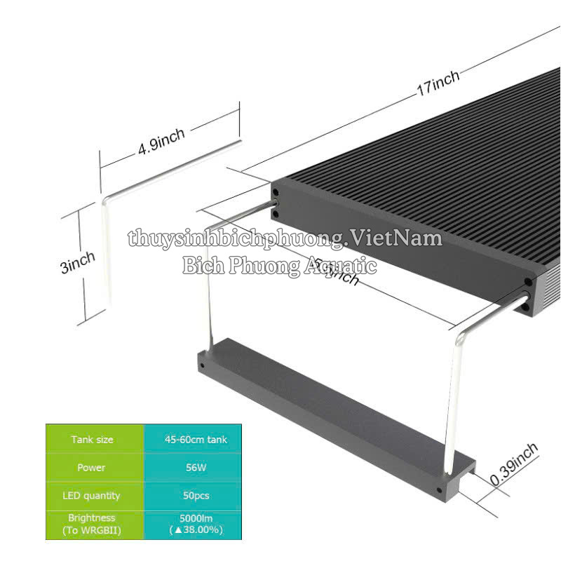 ĐÈN LED CHIHIROS WRGB 2 PRO 30|45|60|80|90|120CM CAO CẤP