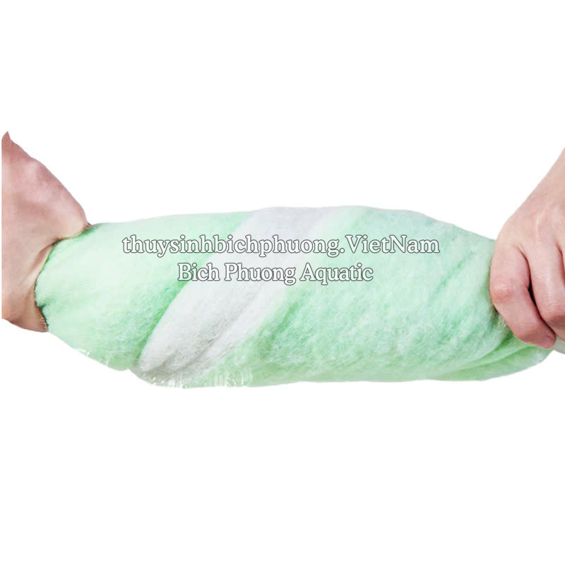 BÔNG LỌC 2 LỚP XANH TRẮNG LỌC NƯỚC 120X30CM