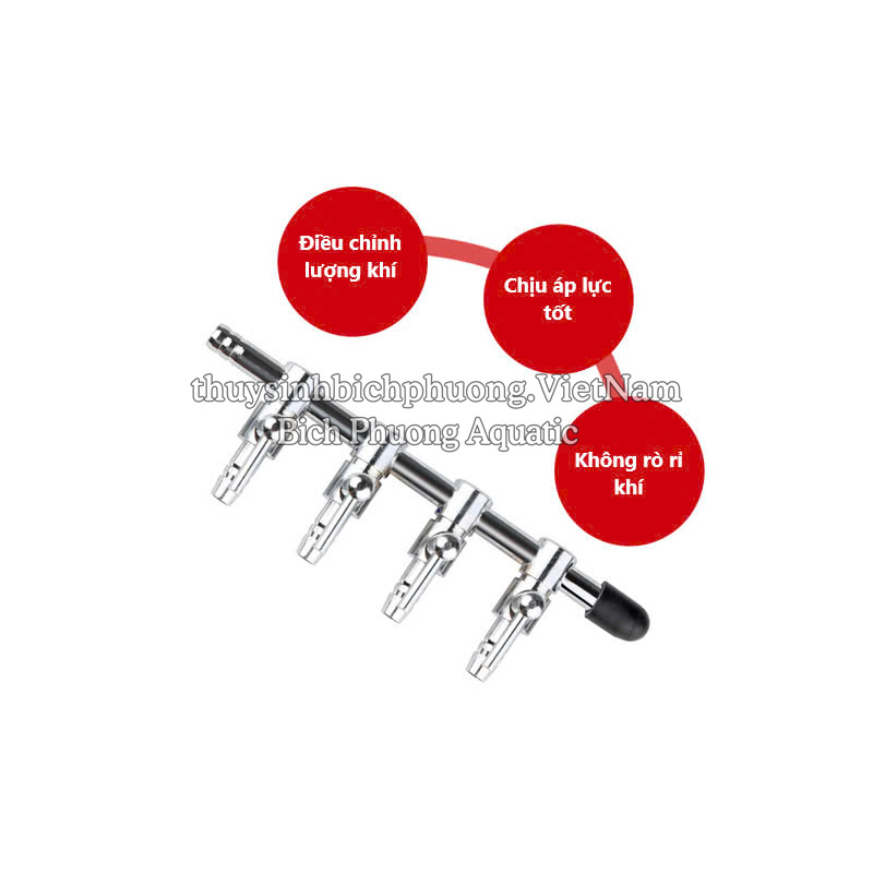 VAN CHIA OXY INOX CÓ KHÓA ĐIỀU TIẾT OXY PHI 4-5-6