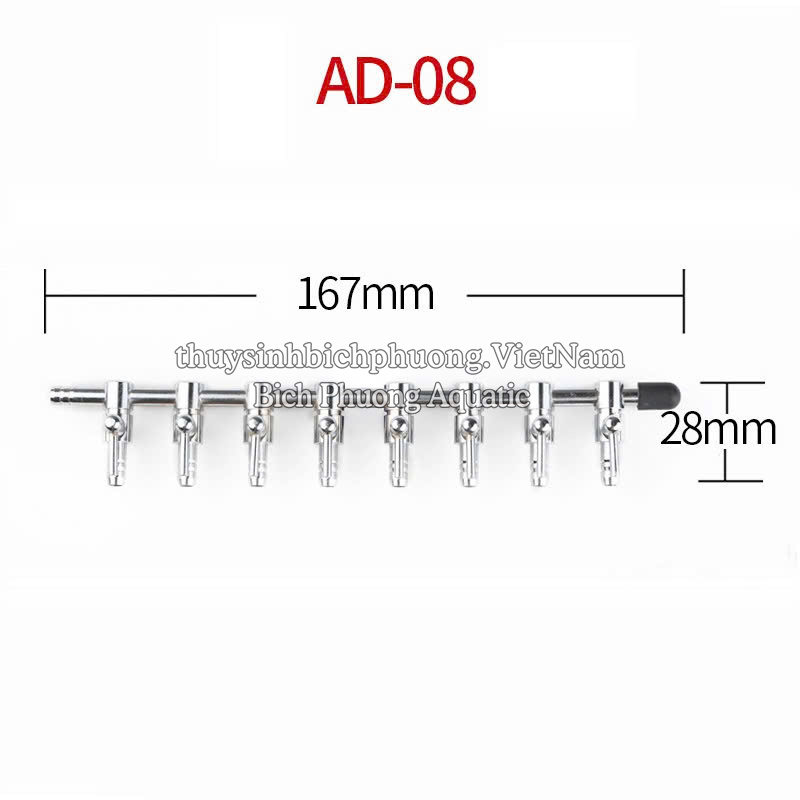 VAN CHIA OXY INOX CÓ KHÓA ĐIỀU TIẾT OXY PHI 4-5-6