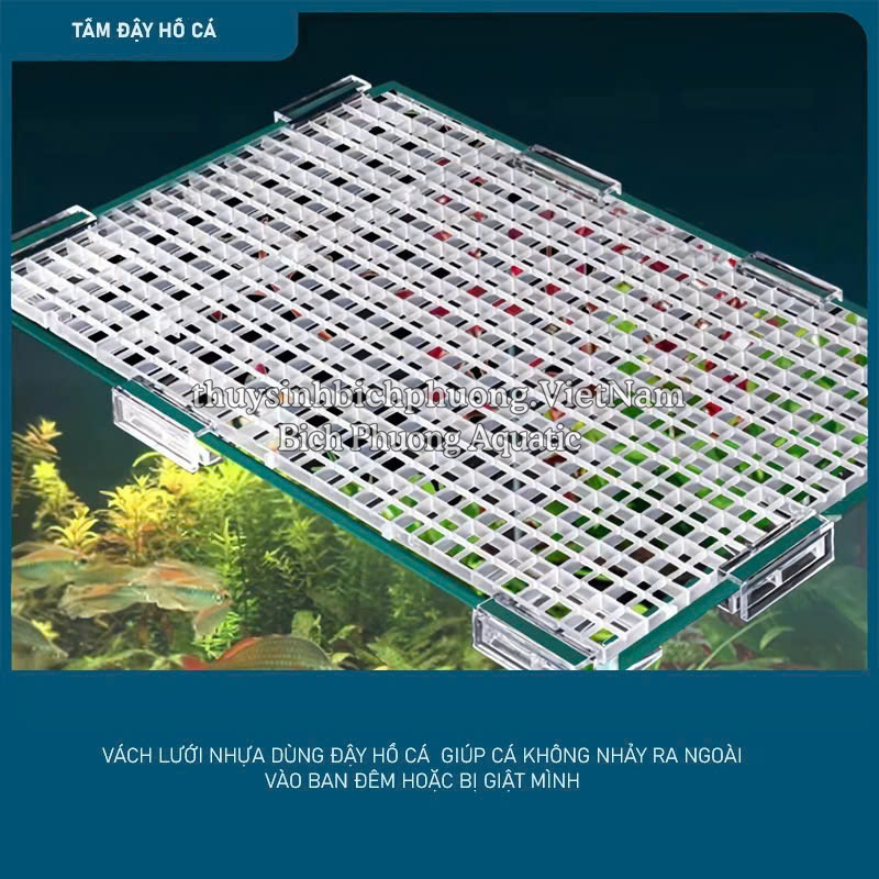 TẤM LƯỚI NHỰA LÀM VÁCH NGĂN, NẮP ĐẬY HỒ CÁ, HỒ NUÔI RÙA
