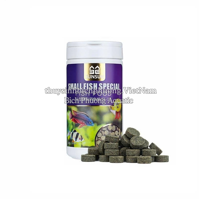 SUNSUN SMALL FISH SPECIAL SL-14 - THỨC ĂN VIÊN DÁN CHO CÁ