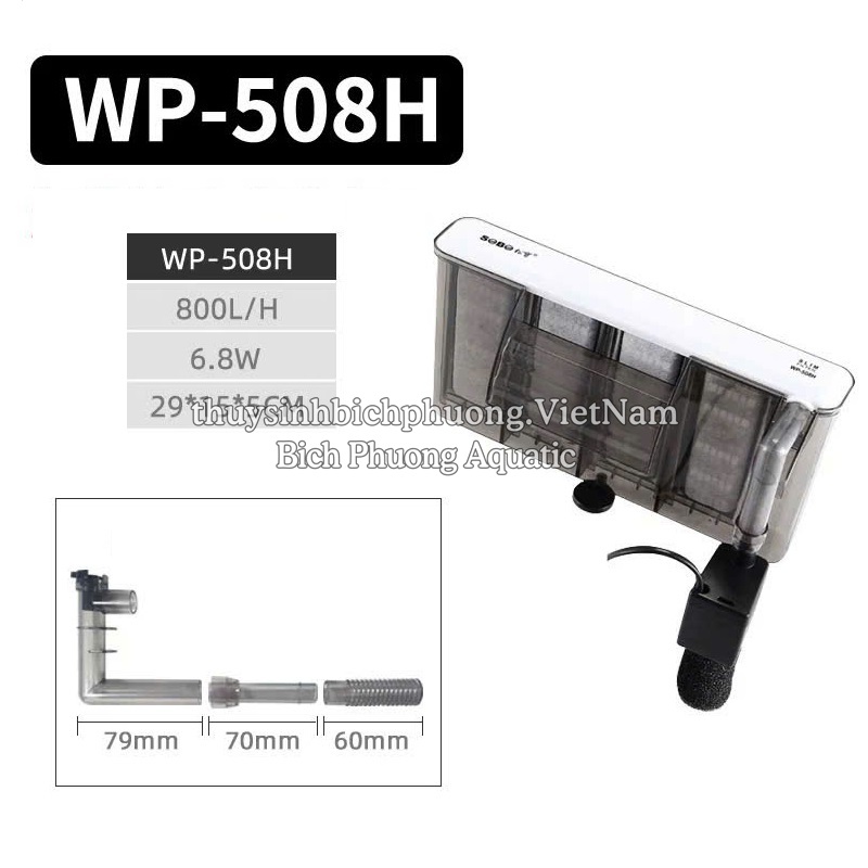 LỌC THÁC TREO SOBO WP-308H / 408H / 508H – LỌC SẠCH, CHẠY ÊM, TIẾT KIỆM