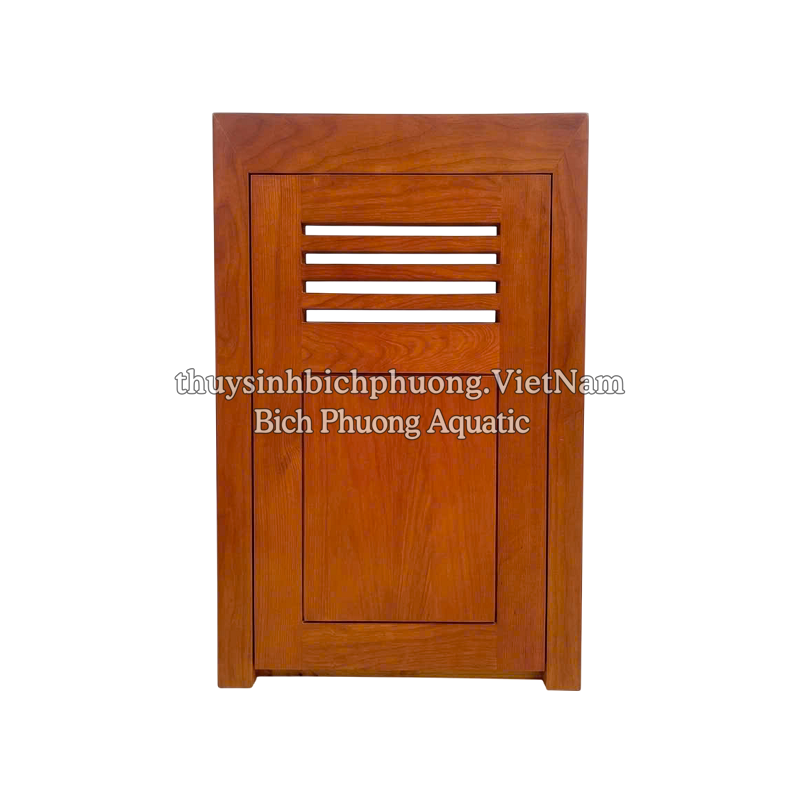 CHÂN TỦ GỖ SỒI MÀU GÕ ĐỎ MẪU 1 - AQUARIUM WOOD CABINET