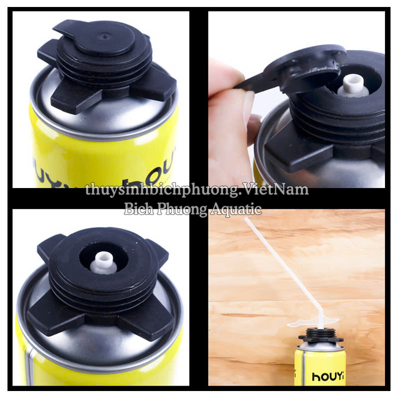 FOAM HOUYI TẠO BACKGROUND GIẢ ĐÁ MÀU XÁM ĐEN