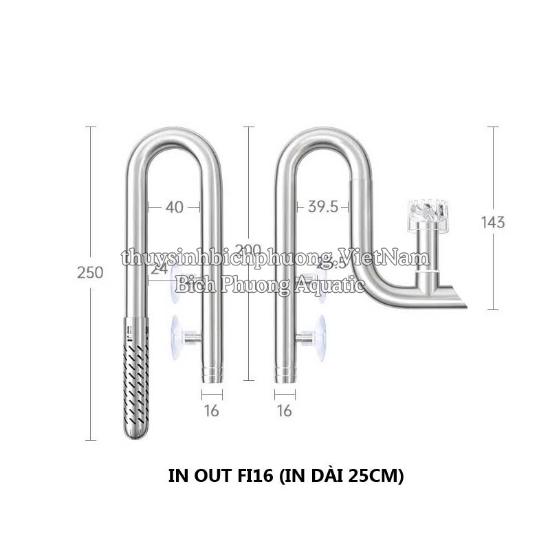 IN OUT INOX WEEK AQUA CÓ LỌC VÁNG FI12, FI16