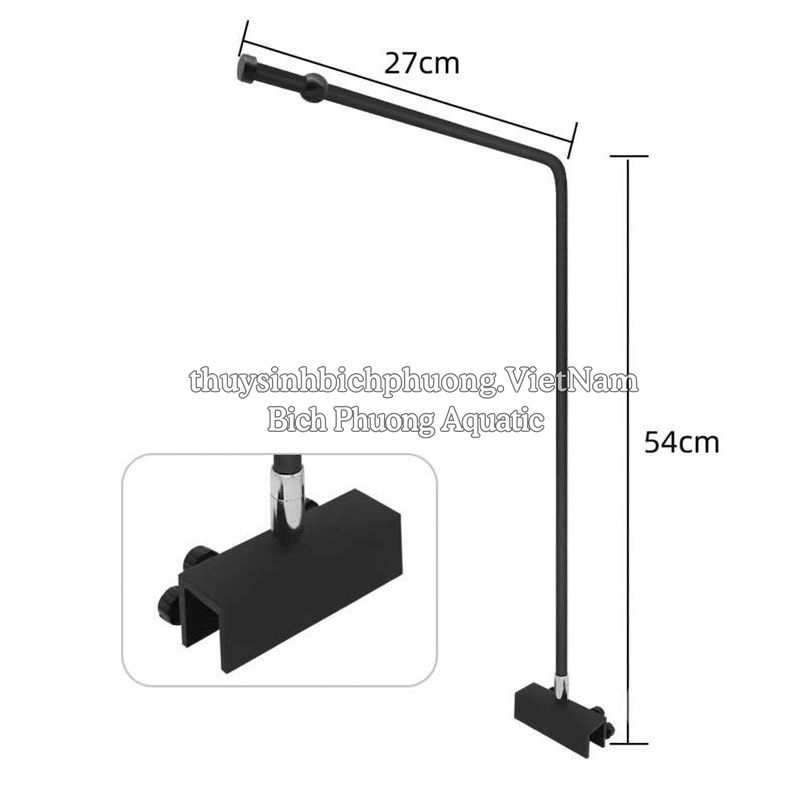 GIÁ TREO ĐÈN HỒ CÁ XOAY 360° – GỌN GÀNG, CHẮC CHẮN, TĂNG THẨM MỸ CHO BỂ THỦY SINH