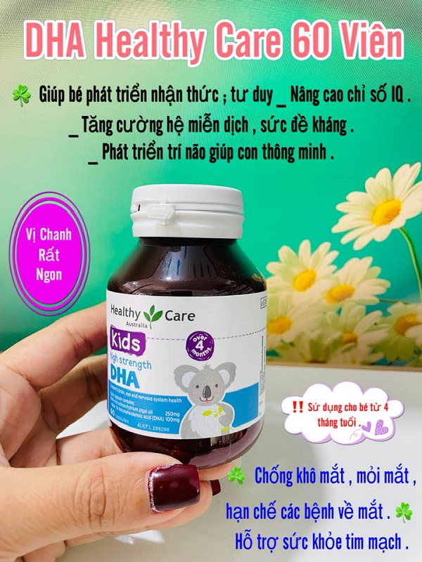 Viên Bổ sung Dha giúp bé thông minh