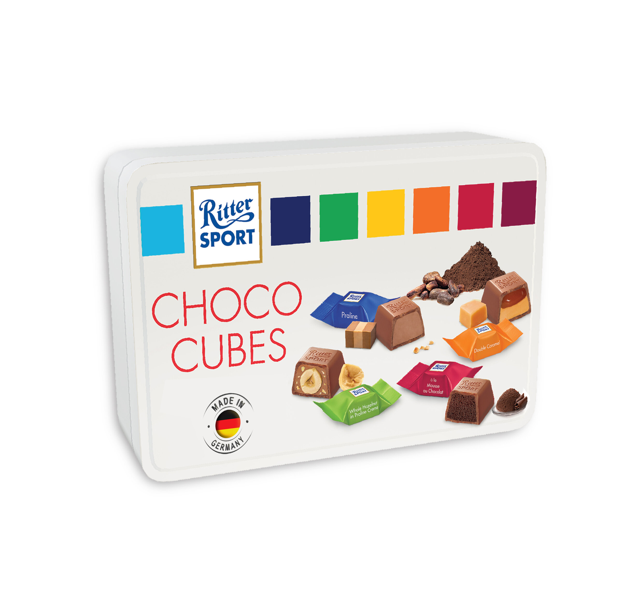 Sô-cô-la viên hỗn hợp Choco Cubes (24 viên/hộp) - Đức