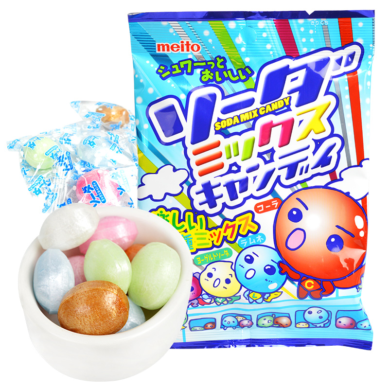 Kẹo soda Meito 5 vị 90g - Nhật Bản