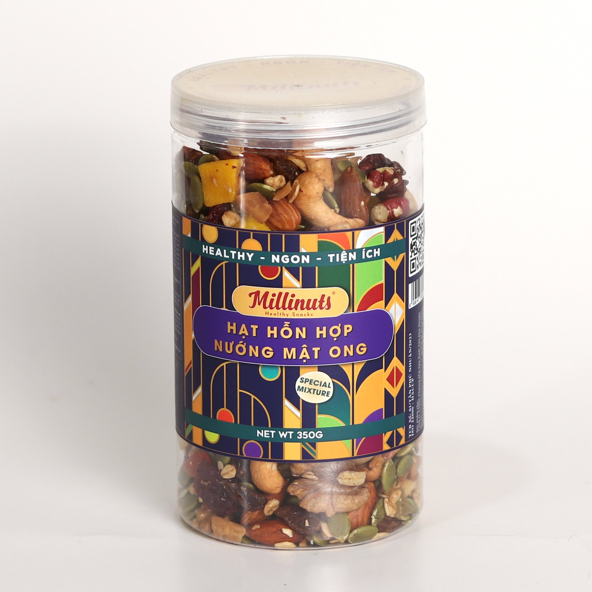 Millinuts - Hạt Hỗn Hợp Nướng Mật Ong (12 Loại) 350g