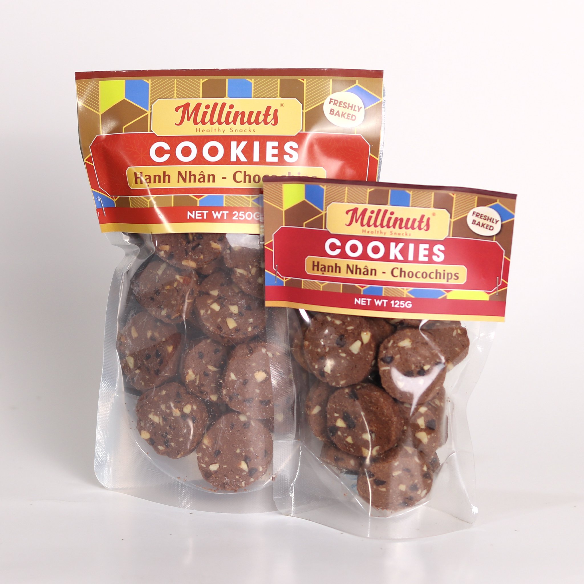 Cookies Hạnh Nhân - Chocochips - túi125g