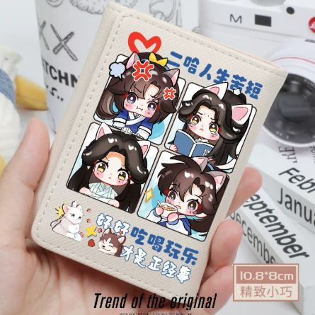 Ví Husky và sư tôn mèo trắng Mẫu 1