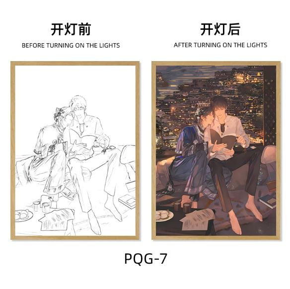 Tranh phát sáng Tình cổ Mẫu 2