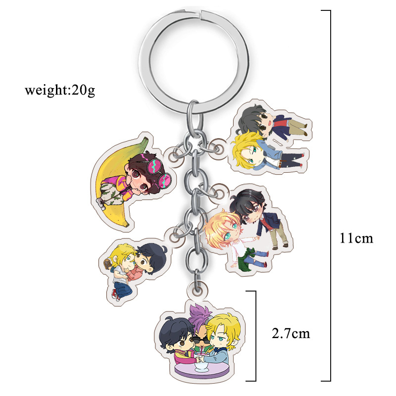 Móc khóa Banana Fish mẫu 6