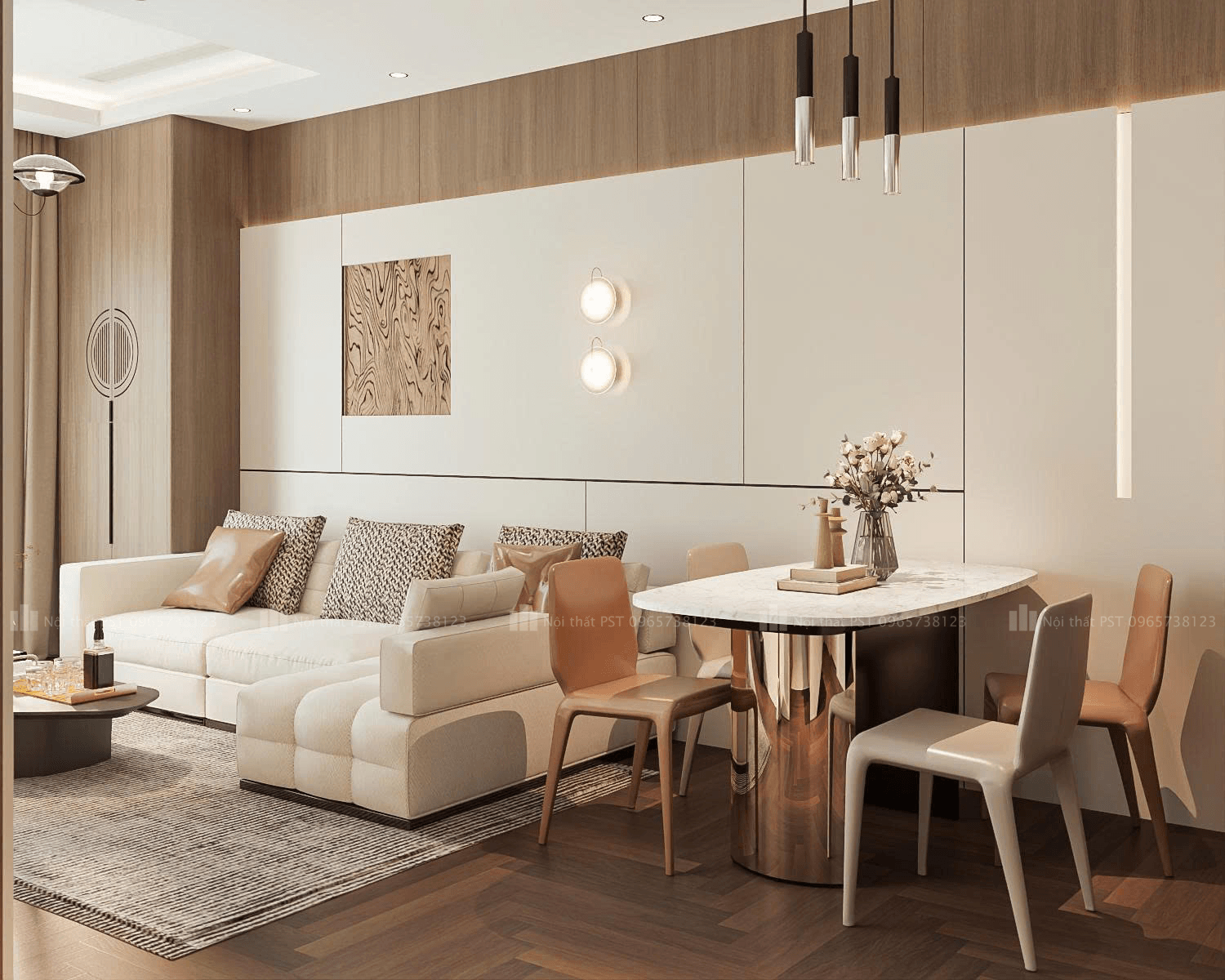 Thiết kế nội thất căn hộ 85m² theo phong cách Modern Minimalism – Đơn giản nhưng không hề đơn điệu