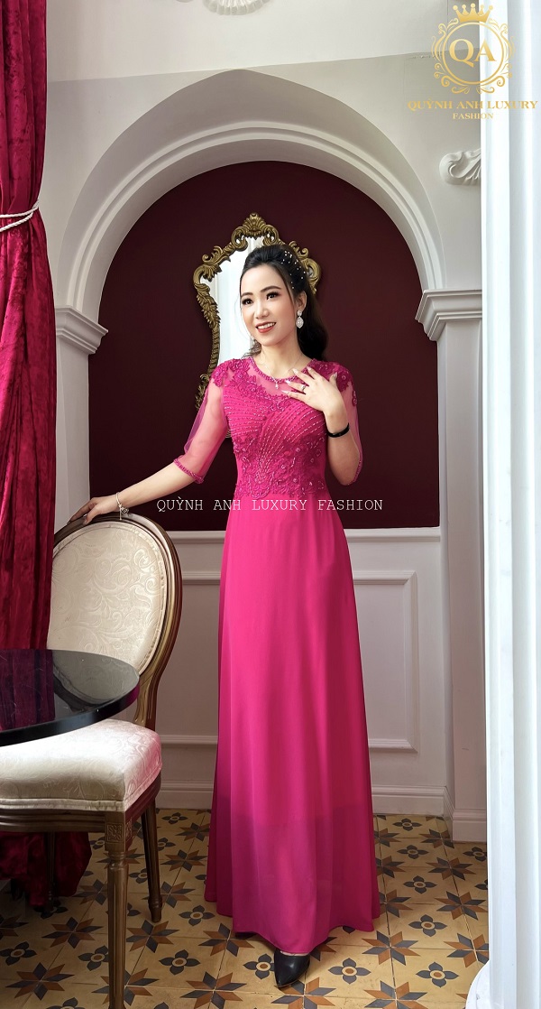 Đầm ren hoa dự tiệc dáng ôm màu cam KK164-11 | Thời trang công sở K&K  Fashion