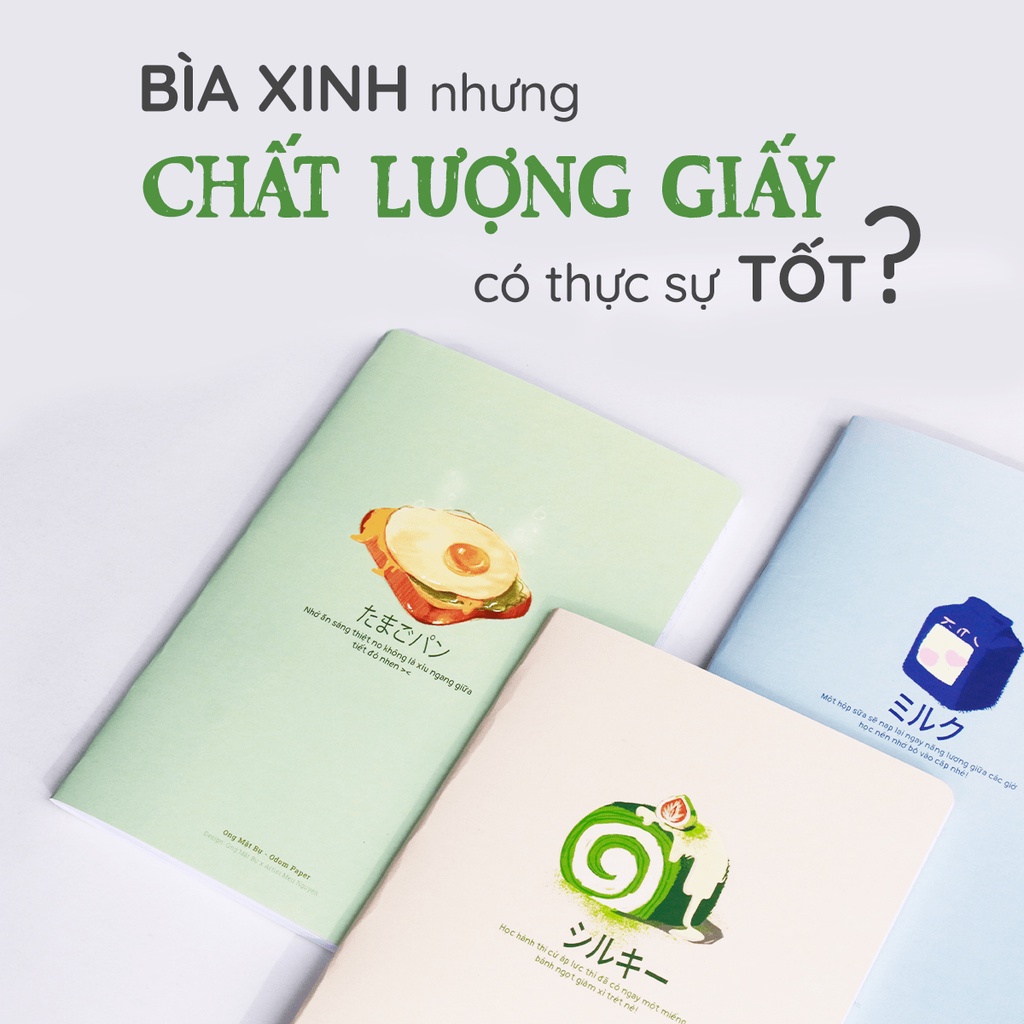 Vở ruột kẻ ngang 100 Gsm - 80 Trang - Bìa Bánh Ngọt - Ong Mặt Bự