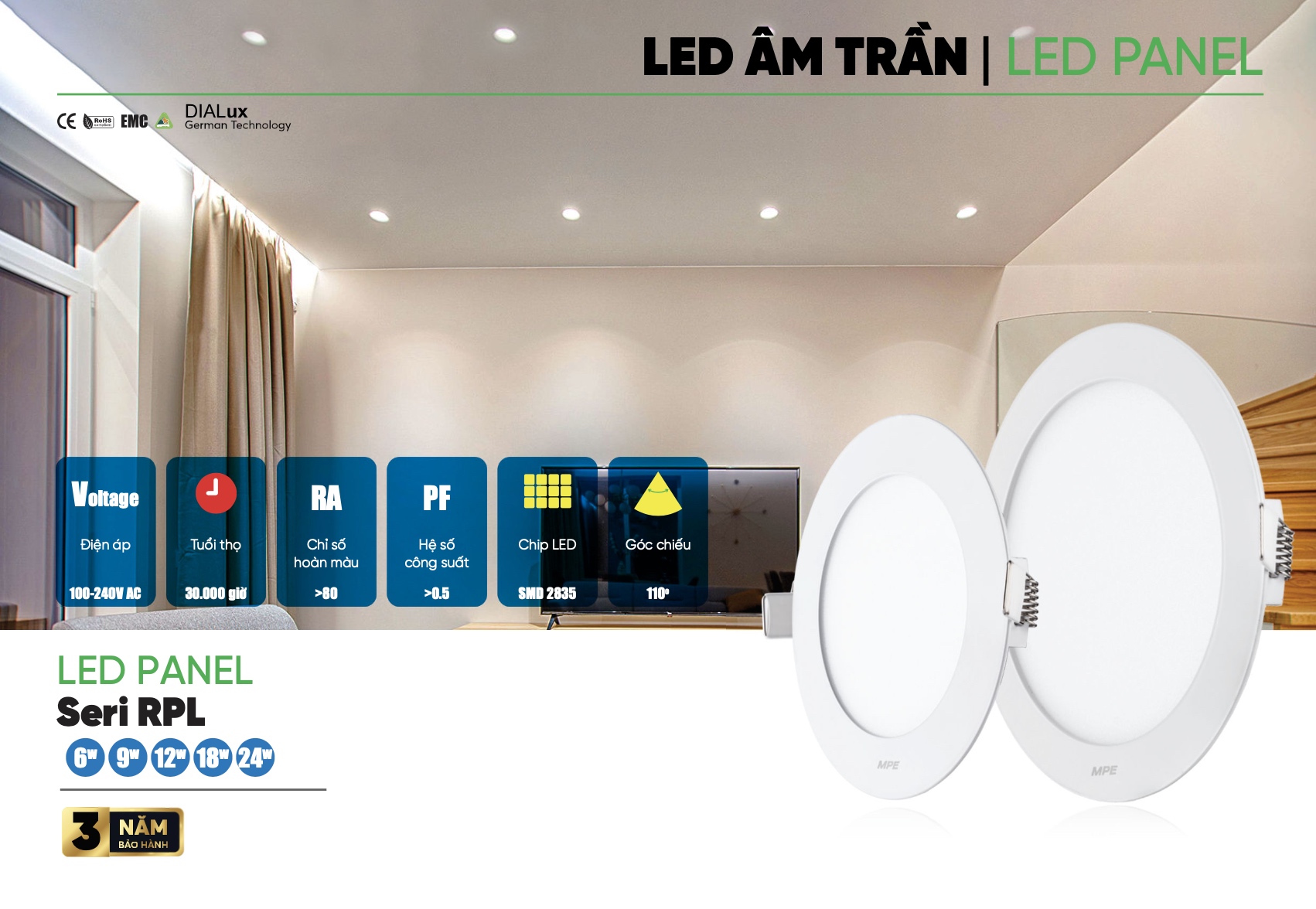 Công Dụng Của Đèn Led Âm Trần Trong Đời Sống